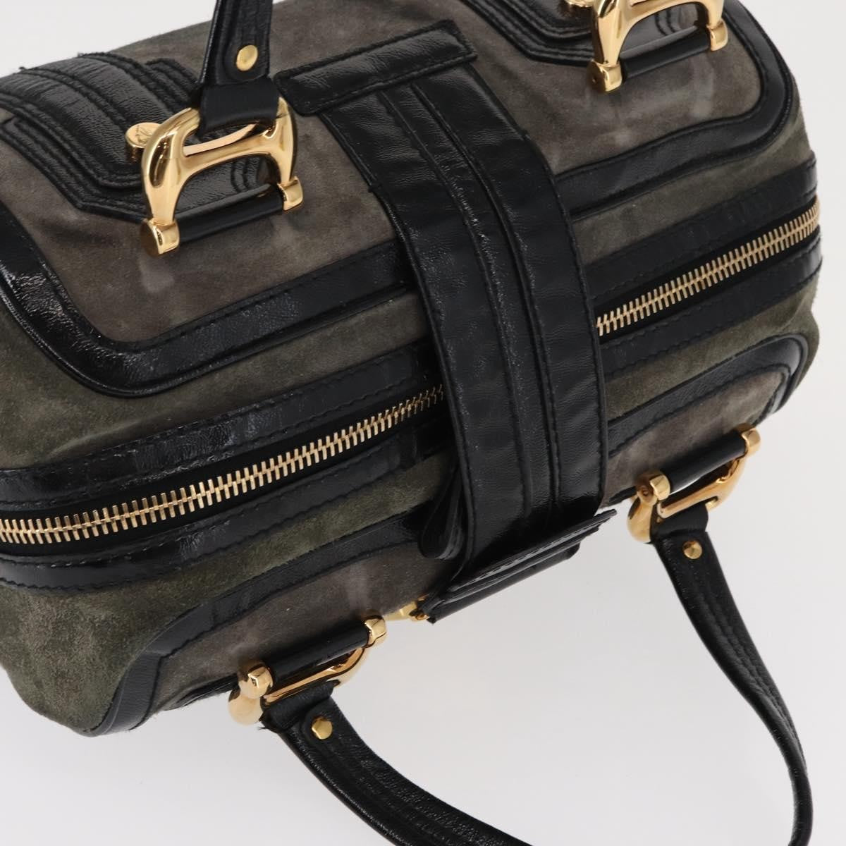 Gucci Aviatrix Satchel Suede, BLACK, SUEDE, Handbag