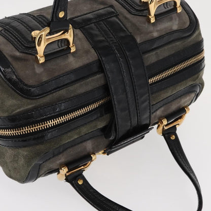 Gucci Aviatrix Satchel Suede, BLACK, SUEDE, Handbag