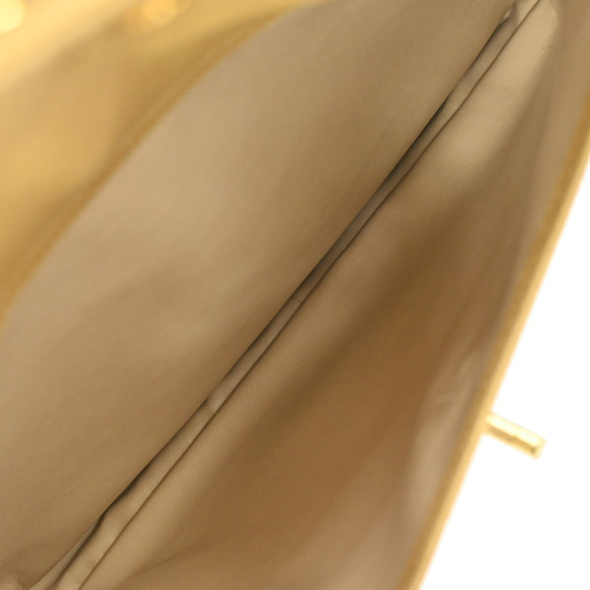 Chanel Vintage CC Front Pocket shoulder Bag Calfskin Leather, BEIGE, CALFSKIN, Shoulder bag