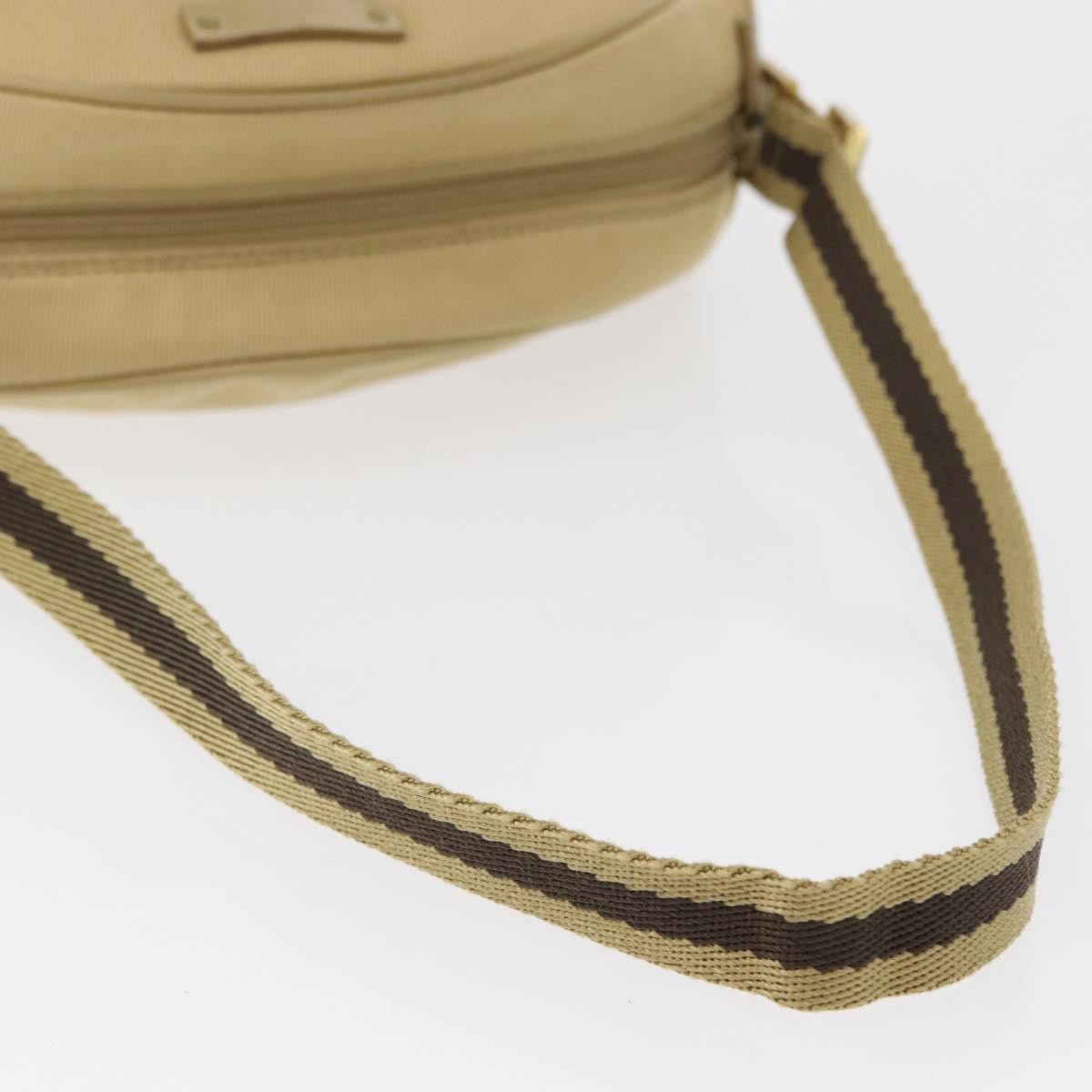 Gucci Vintage Shoulder Bag Canvas, BEIGE, CANVAS, Shoulder bag