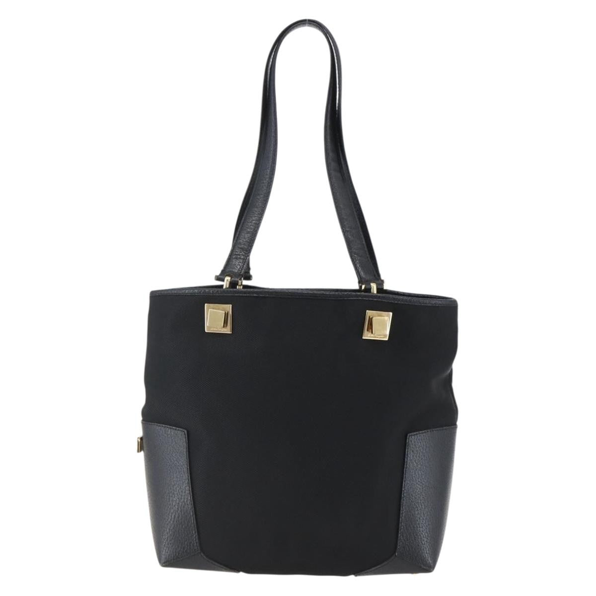 Salvatore Ferragamo Tote Bag Canvas, Black, Canvas, Tote Bag