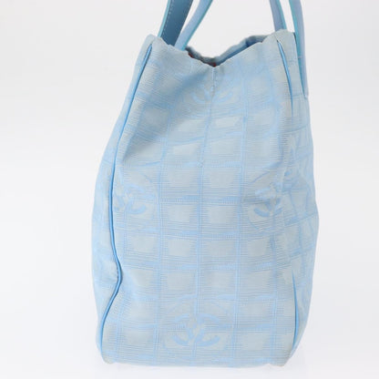 Chanel Travel Line Tote Nylon, BLUE, NYLON, Tote bag
