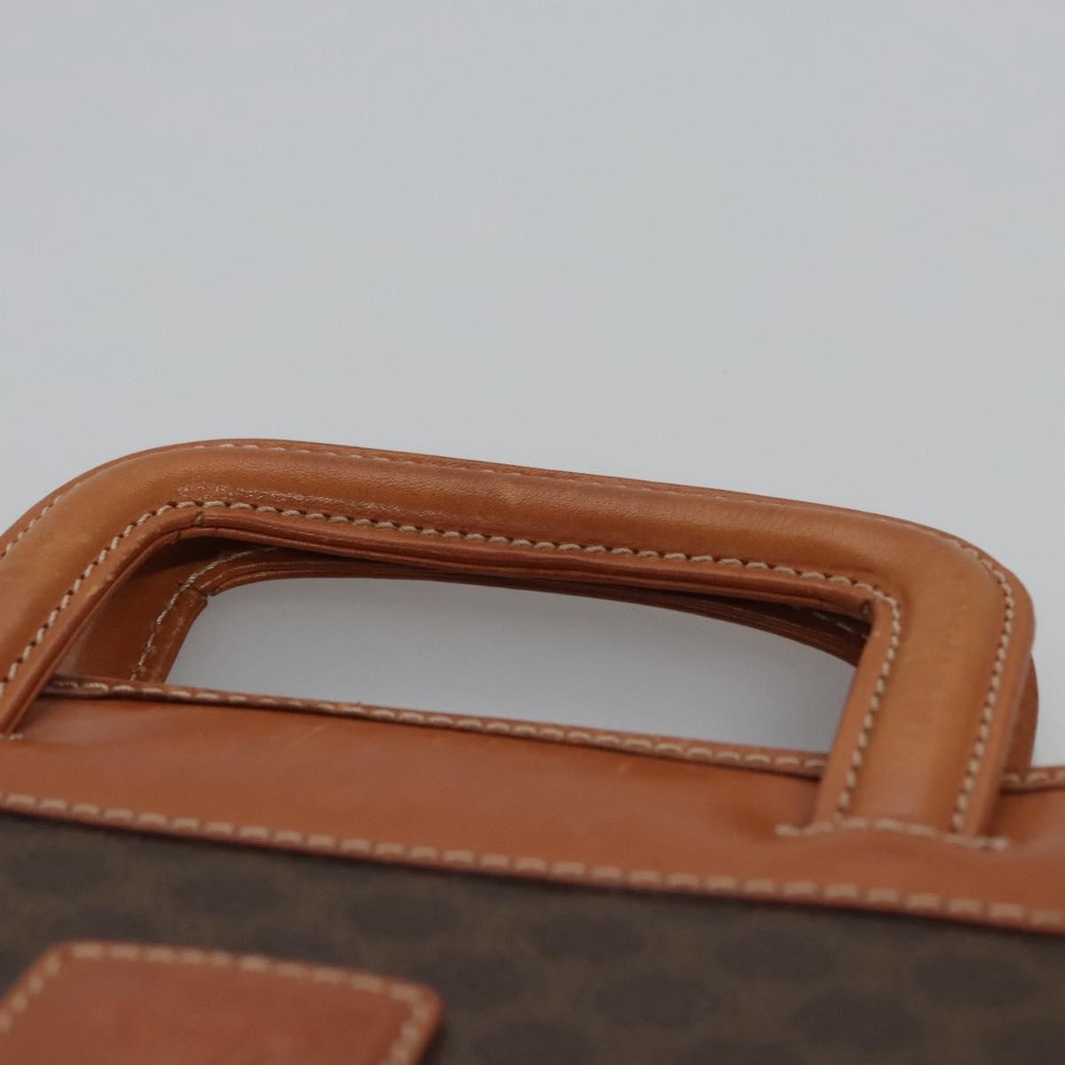 Celine Macadam Briefcase Canvas and leather, BROWN, CANVAS, Briefcase