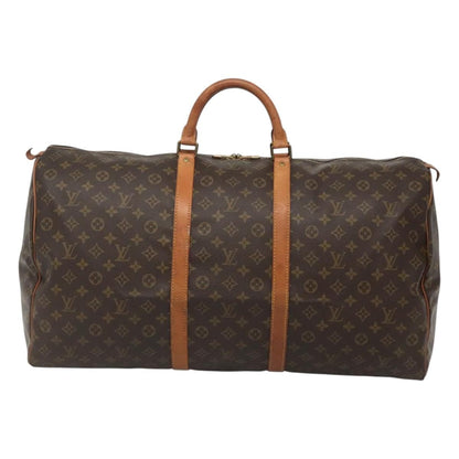 Louis Vuitton Keepall Bag Monogram Canvas, BROWN, CANVAS, Travel bag