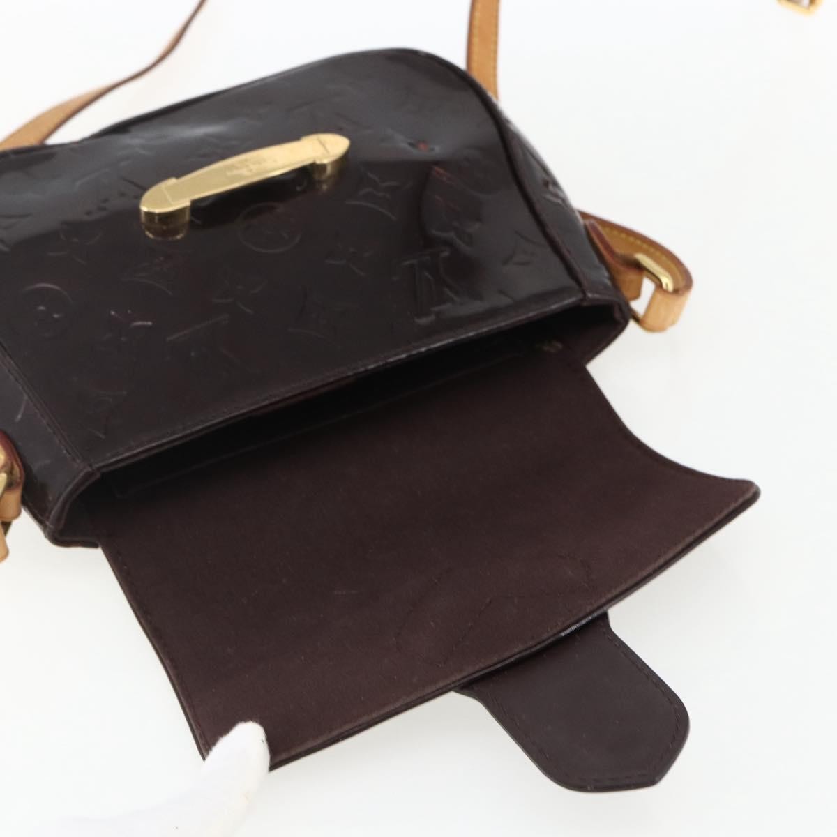 Louis Vuitton Bellflower Handbag Monogram Vernis, PURPLE, PATENT_LEATHER, Shoulder bag