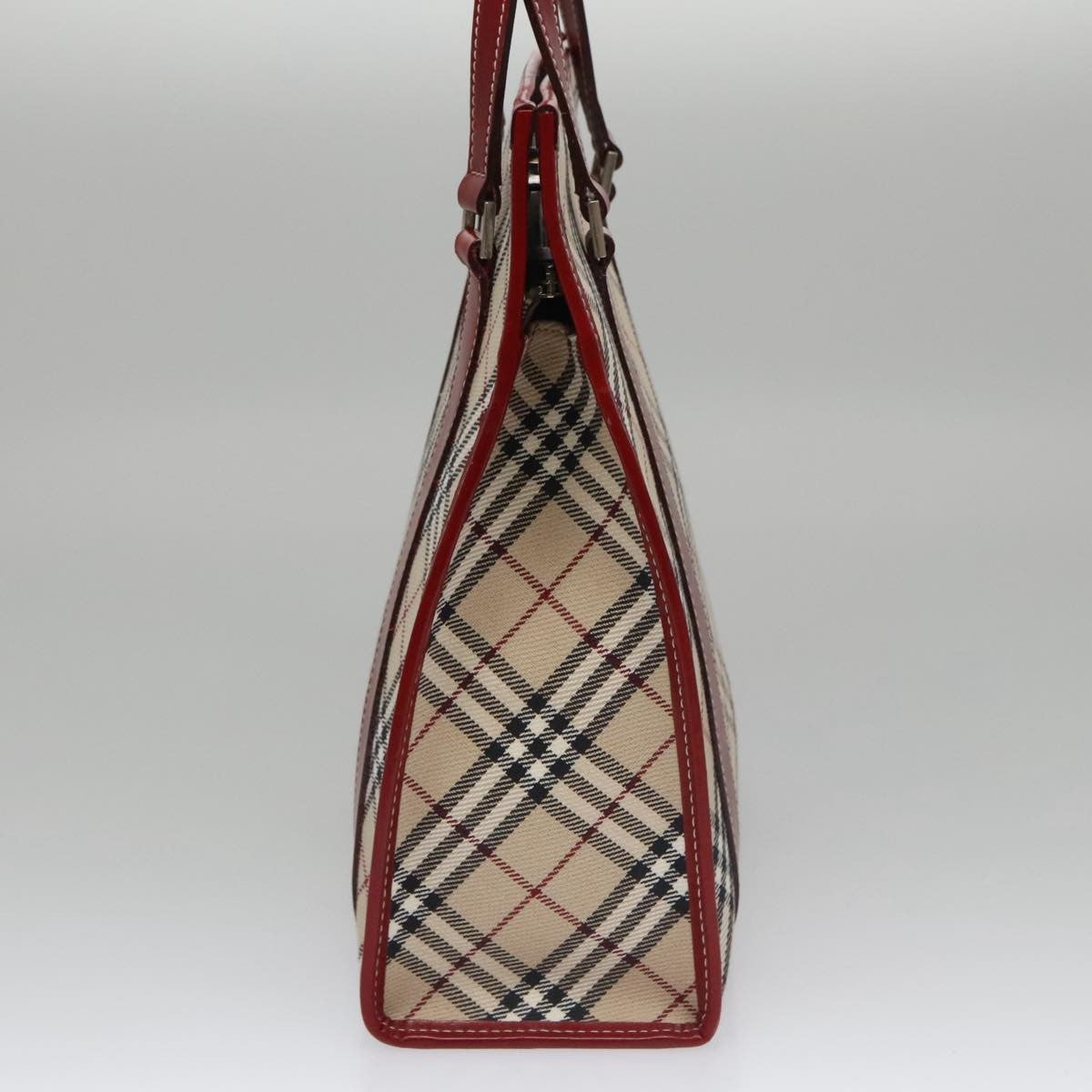 Burberry Nova Check Tote Canvas and Leather, BEIGE, CANVAS, Tote bag