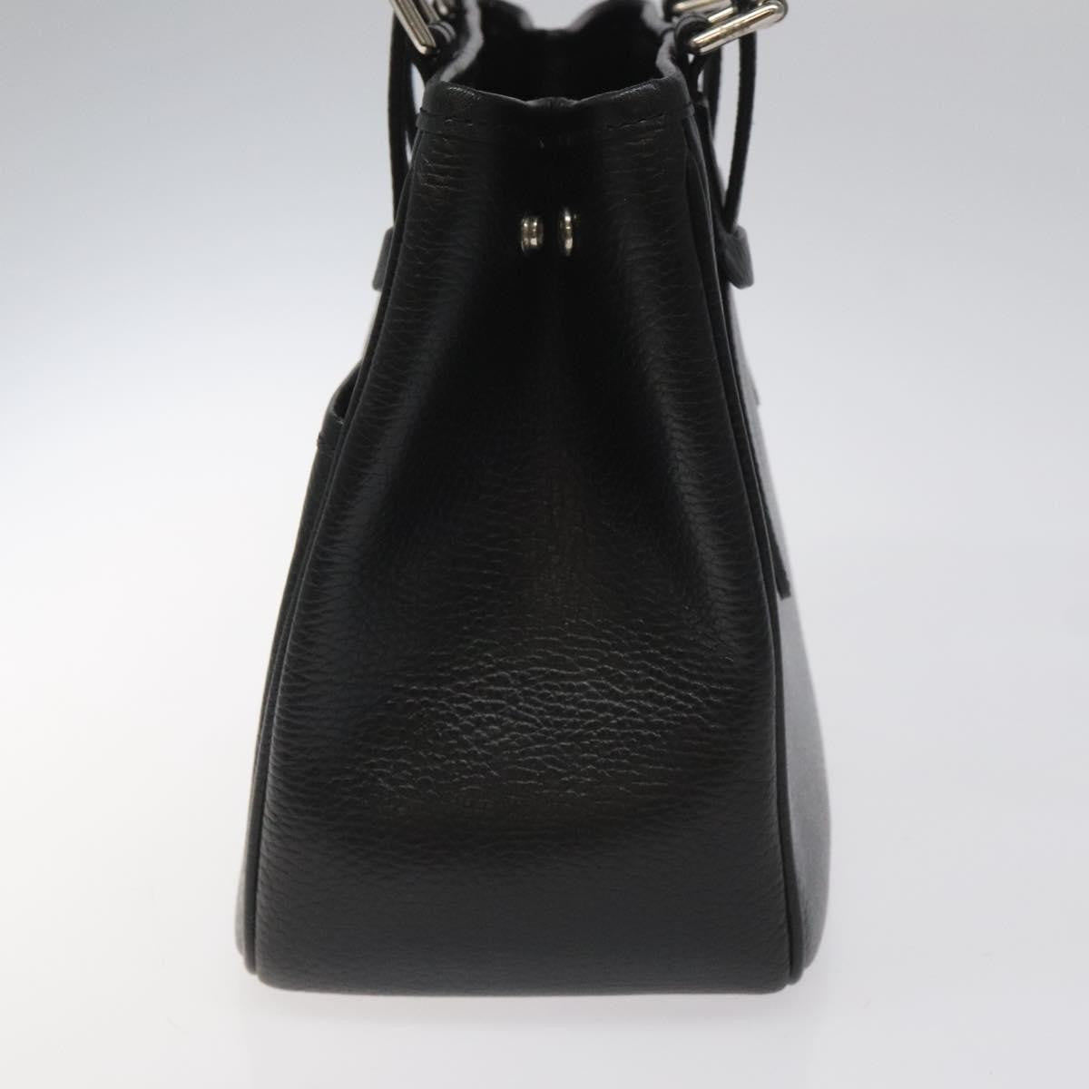 Burberry Vintage Handbag Leather, BLACK, LEATHER, Handbag