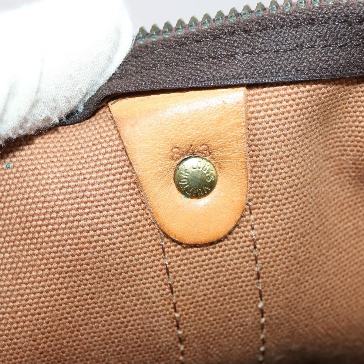 Louis Vuitton Keepall Bag Monogram Canvas, BROWN, CANVAS, Travel bag