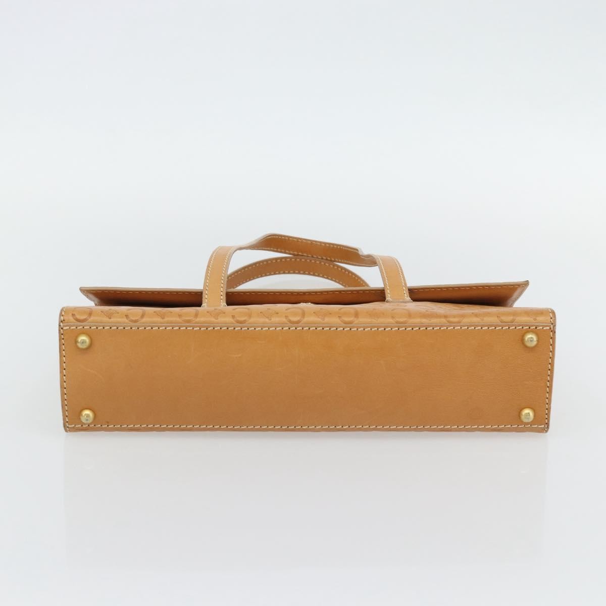 Celine C Macadam Handbag Canvas, Beige, Canvas, Handbag