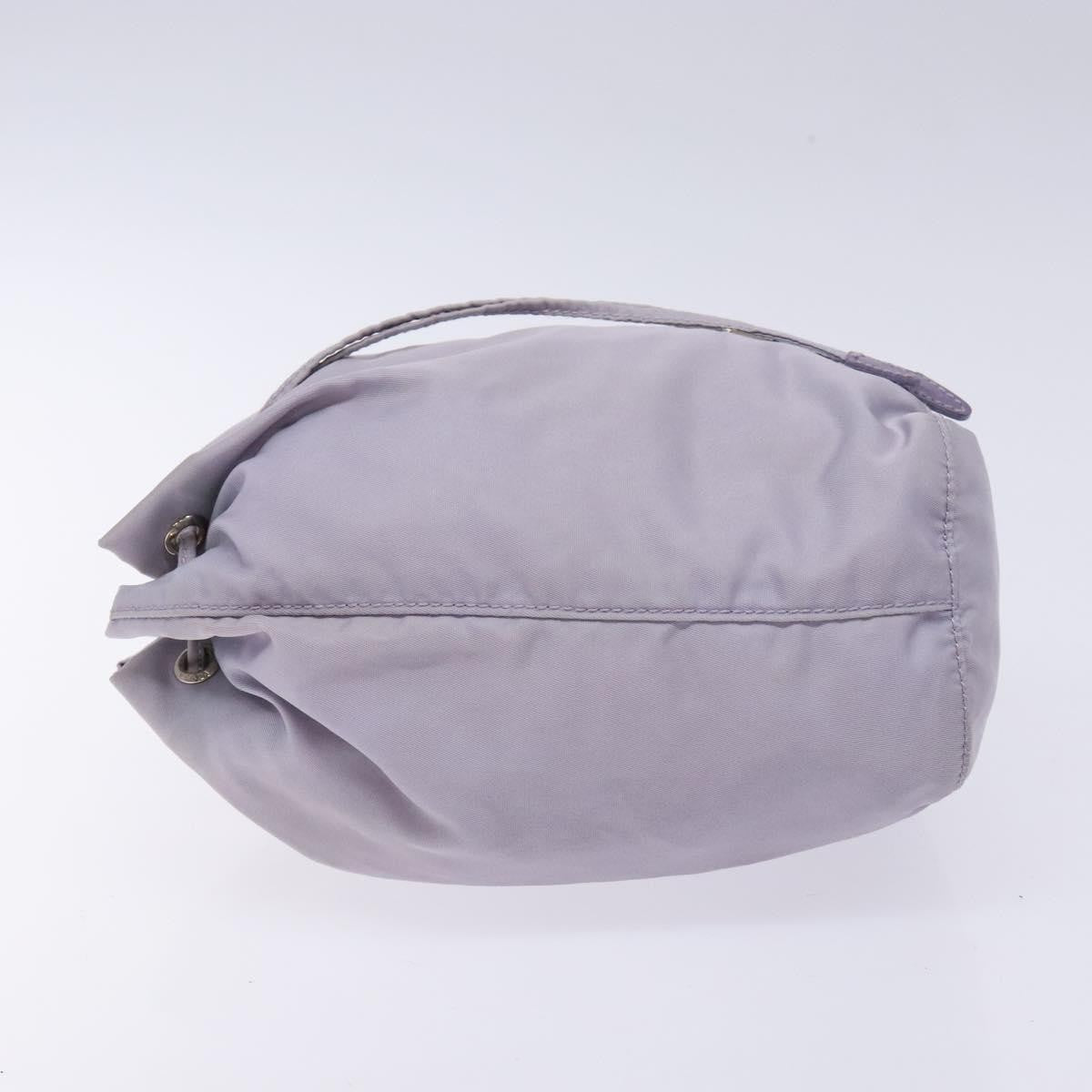 Prada Vela Drawstring Bucket Pouch Tessuto, Purple, Nylon, Clutch