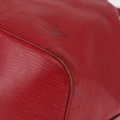Louis Vuitton Petit Noe Handbag Epi Leather, RED, LEATHER, Shoulder bag