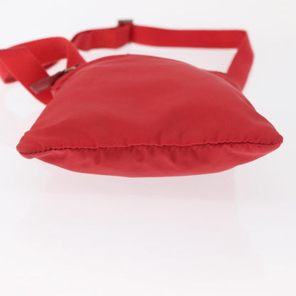 Prada Front Pocket Messenger Bag Tessuto, RED, NYLON, Shoulder bag
