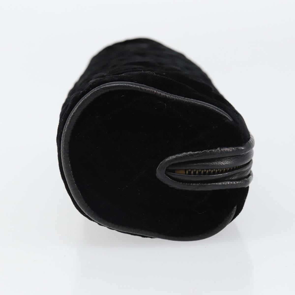 Chanel Vintage gripoix Clutch Velvet, Black, Velvet, Clutch