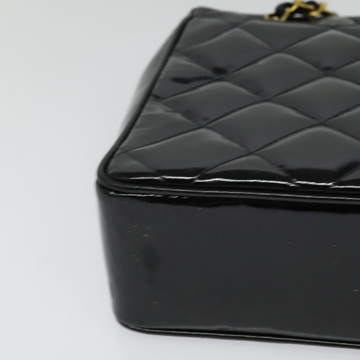 Chanel Chain Shoulder Bag Patent leather, BLACK, PATENT_LEATHER, Shoulder bag