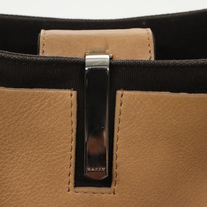 Bally Vintage Shoulder Bag Leather, BEIGE, LEATHER, Shoulder bag