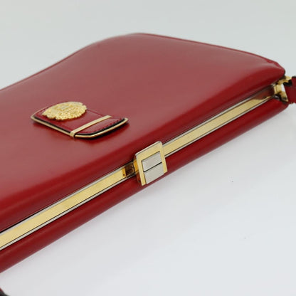 Celine Shoulder Bag Leather, RED, LEATHER, Shoulder bag