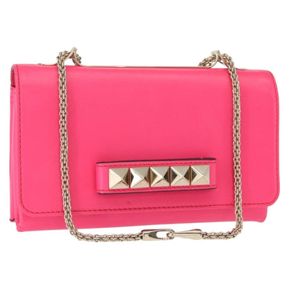 Valentino Garavani Va Va Voom Clutch Leather, Pink, Leather, Shoulder Bag
