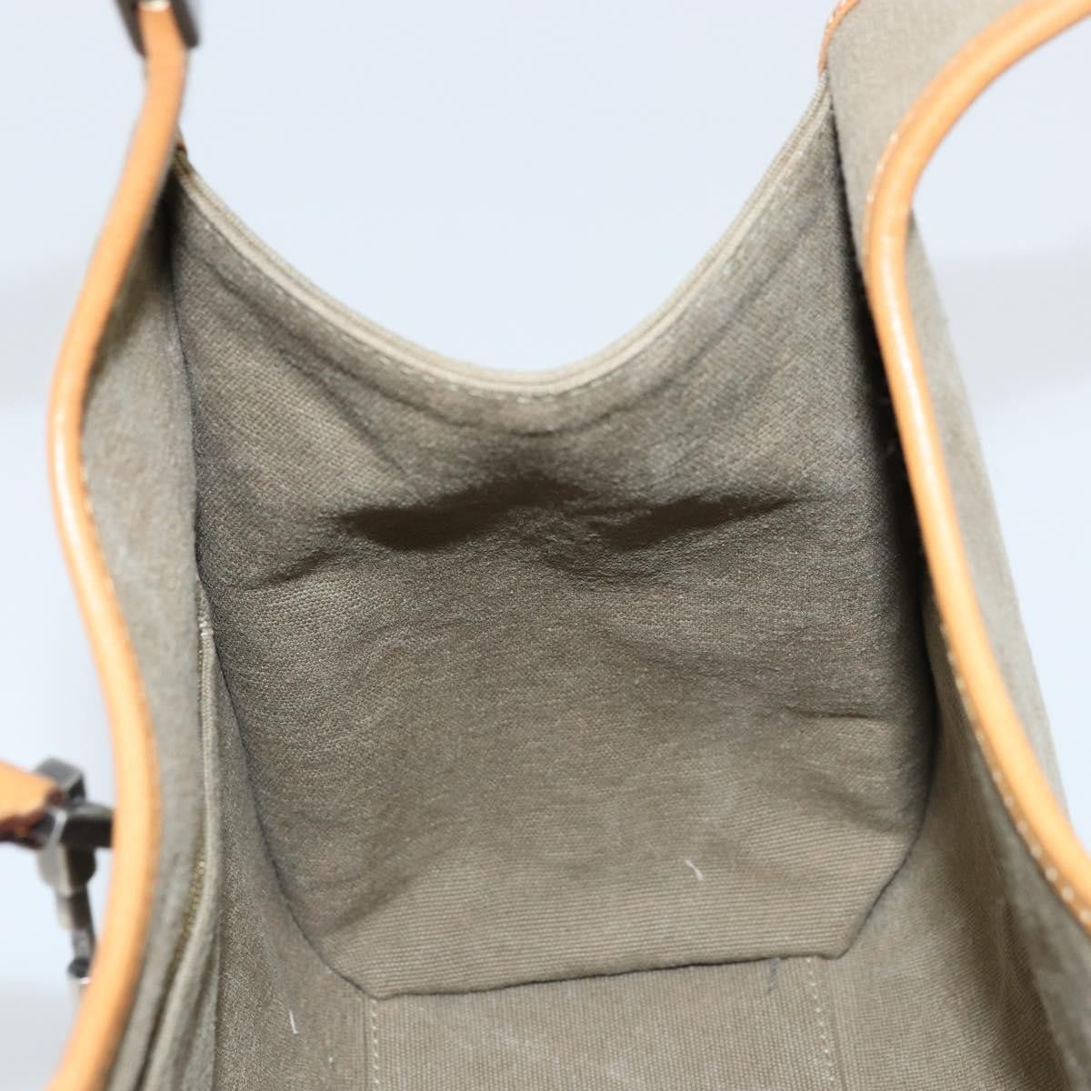 Gucci Vintage Jackie Handbag Canvas, Beige, Canvas, Handbag