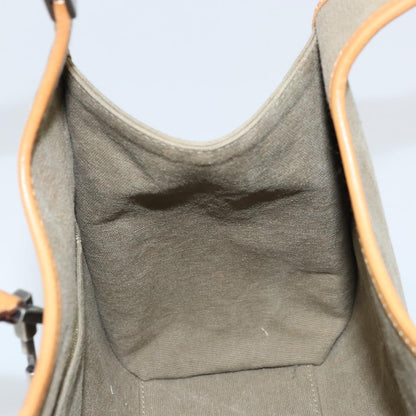 Gucci Vintage Jackie Handbag Canvas, Beige, Canvas, Handbag