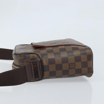 Louis Vuitton Olav Handbag Damier, BROWN, CANVAS, Shoulder bag