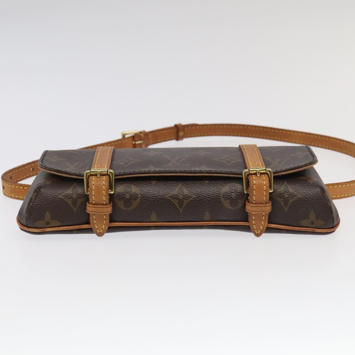 Louis Vuitton Pochette Marrell Monogram Canvas, BROWN, CANVAS, Clutche & pouche