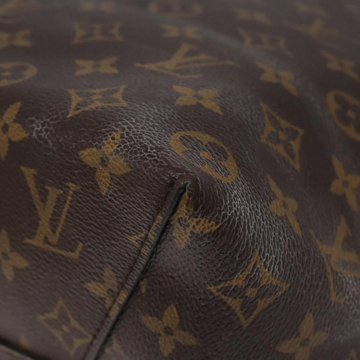 Louis Vuitton Flower Hobo Monogram Canvas with Leather, BROWN, CANVAS, Shoulder bag