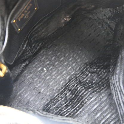 Prada Vintage Handbag Leather, Black, Leather, Handbag