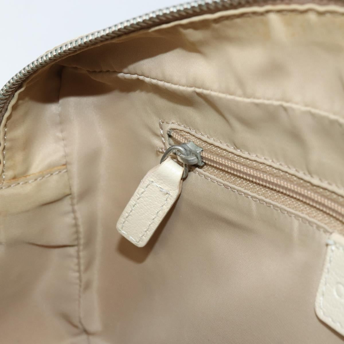 Christian Dior Vintage Crossbody Bag Embroidered Diorissimo Canvas, Beige, Canvas, Shoulder Bag
