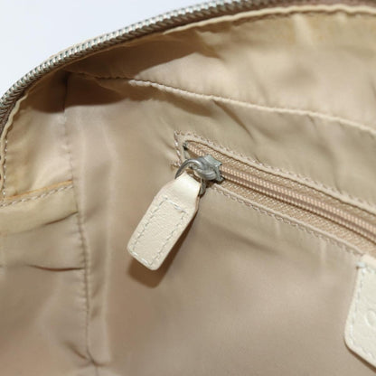 Christian Dior Vintage Crossbody Bag Embroidered Diorissimo Canvas, Beige, Canvas, Shoulder Bag