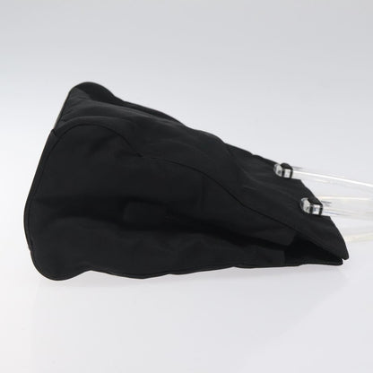 Prada Resin Handle Tote Tessuto, BLACK, NYLON, Tote bag
