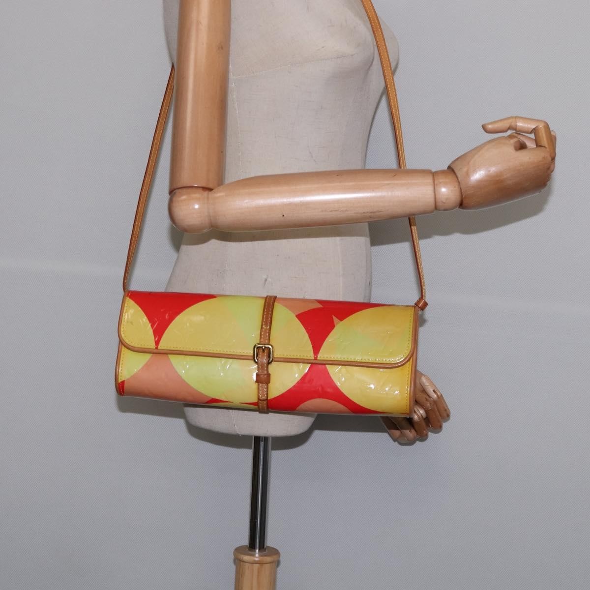 Louis Vuitton Fleurs Pochette Printed Monogram Vernis, MULTICOLOUR, PATENT_LEATHER, Clutche & pouche