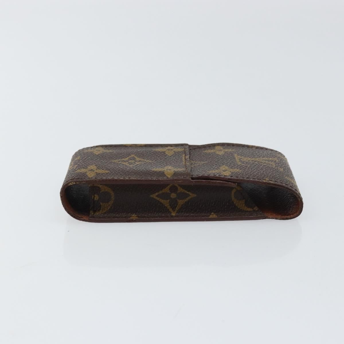 Louis Vuitton Etui Cigarette Case Monogram canvas, BROWN, CANVAS, Wallets