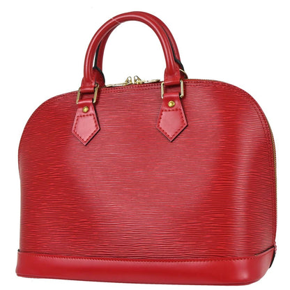 Louis Vuitton Alma Handbag Epi Leather, Red, Leather, Handbag