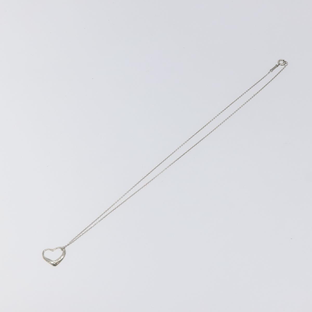 Tiffany & Co. Elsa Peretti Open Heart Pendant Necklace Sterling Silver, SILVER, SILVER, Necklace