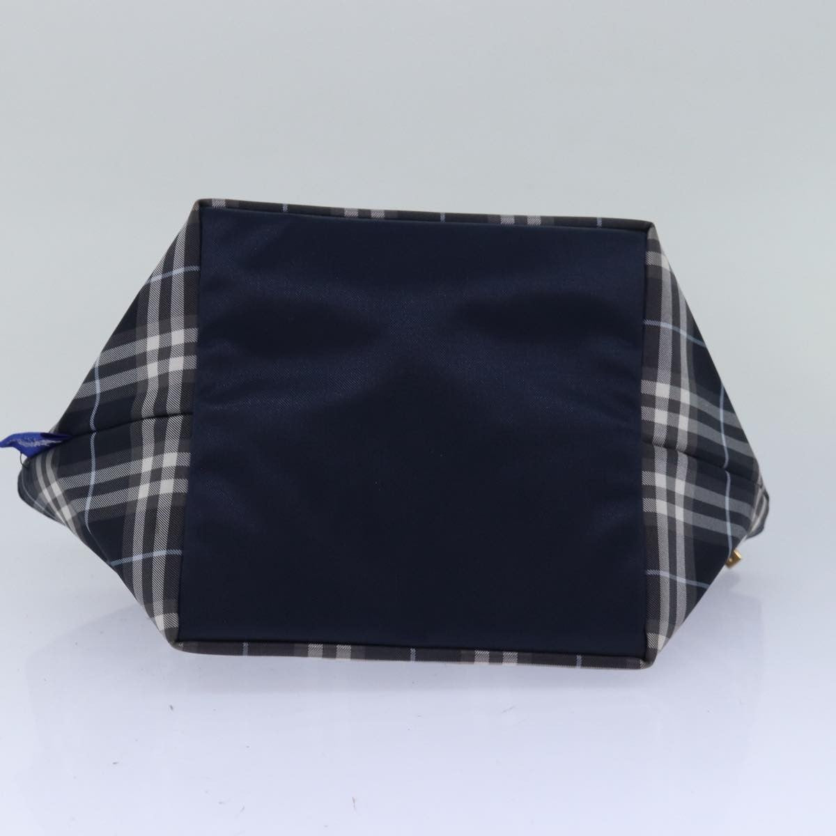 Burberry Nova Check Tote Nylon, NAVY, NYLON, Tote bag