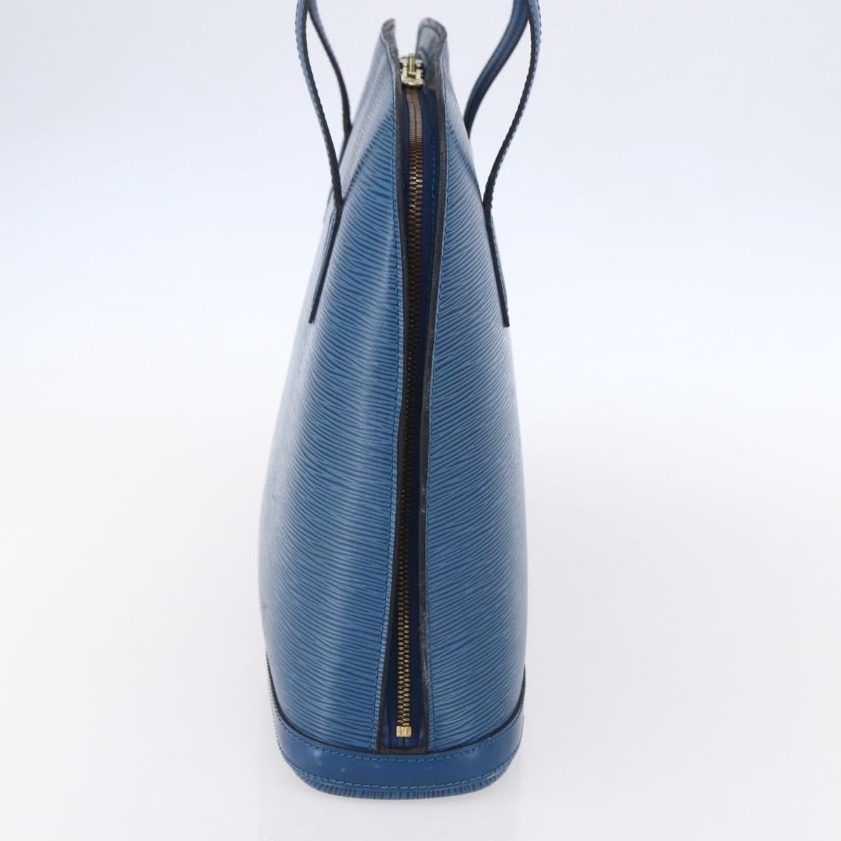 Louis Vuitton Lussac Handbag Epi Leather, BLUE, LEATHER, Shoulder bag