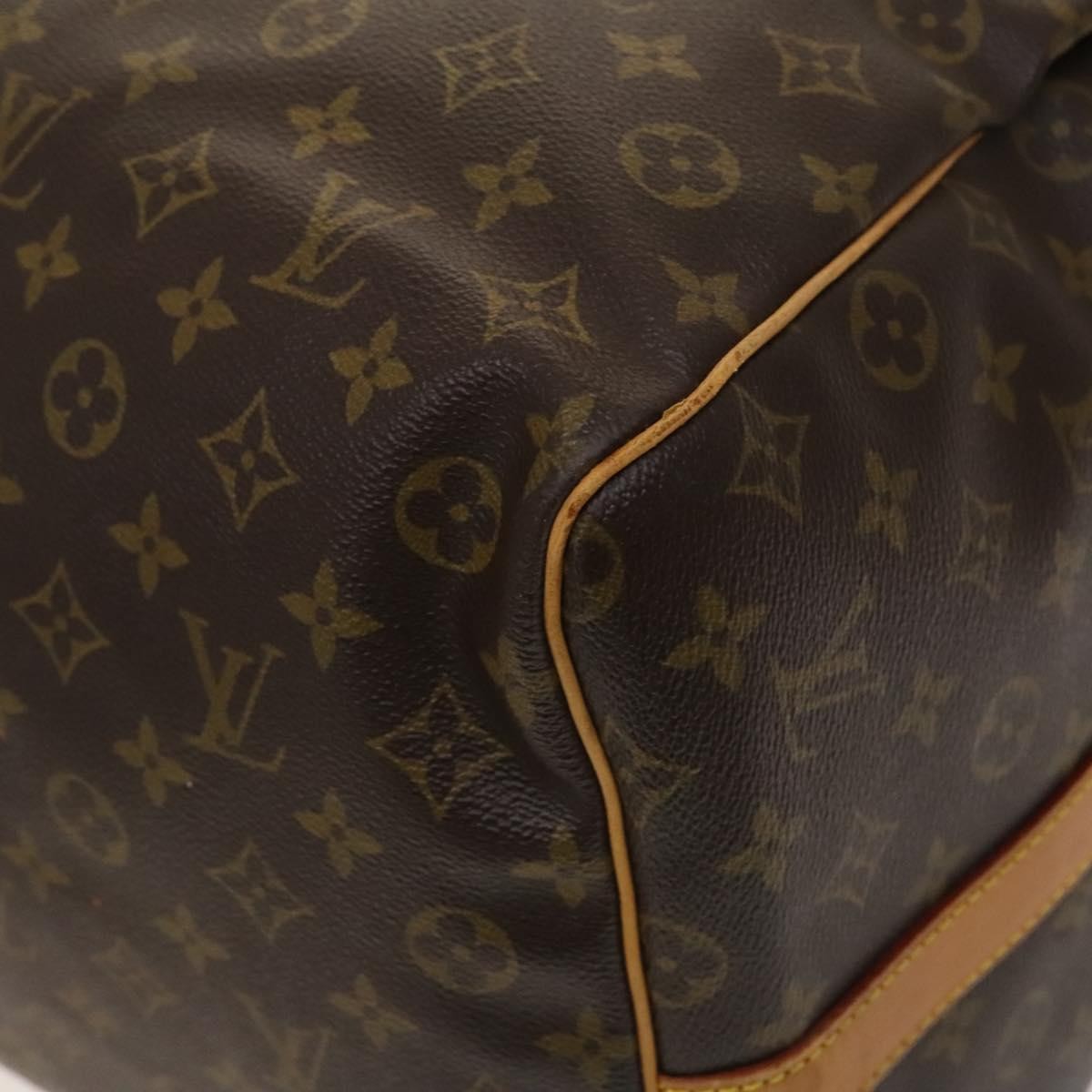 Louis Vuitton Keepall Bandouliere Bag Monogram Canvas, BROWN, CANVAS, Travel bag
