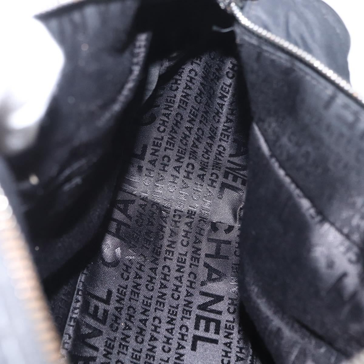 Chanel Square Stitch Boston Bag Quilted Nylon, BLACK, NYLON, Travel bag
