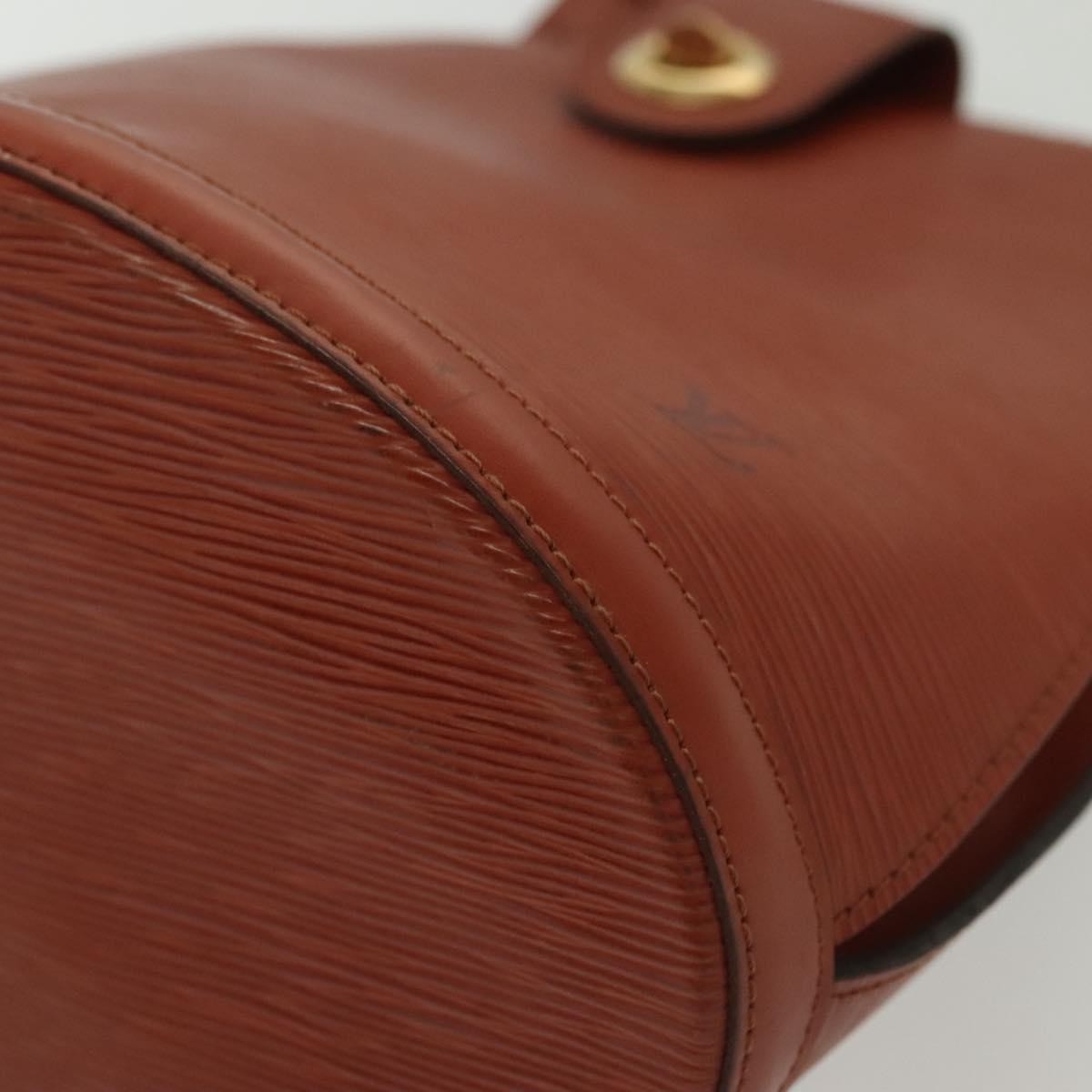 Louis Vuitton Cluny Shoulder Bag Epi Leather, BROWN, LEATHER, Shoulder bag
