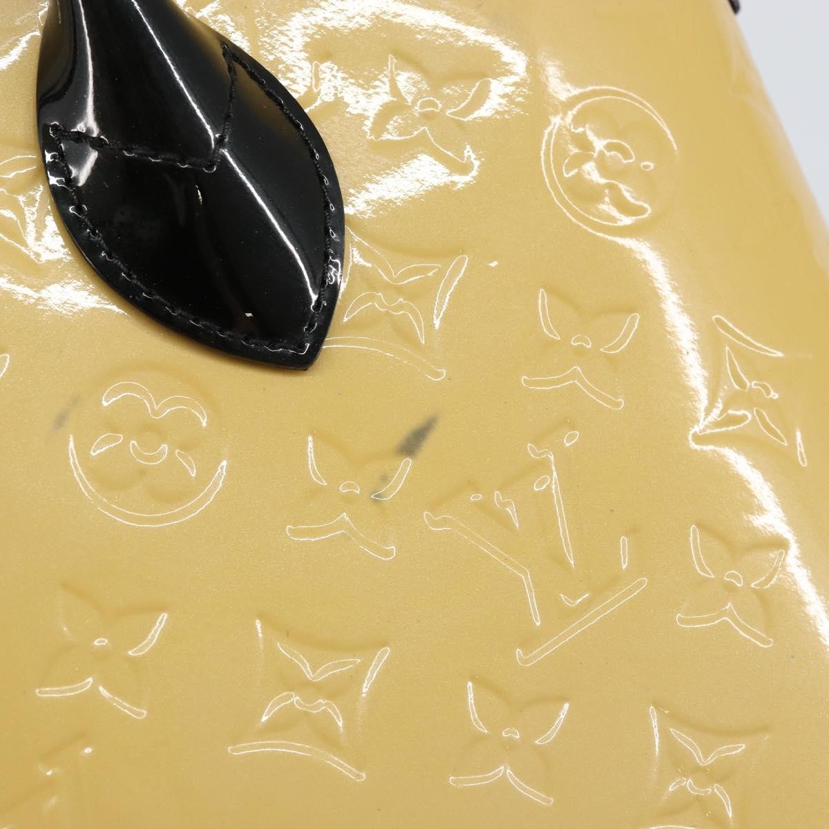 Louis Vuitton Lockit Handbag Monogram Vernis, BEIGE, PATENT_LEATHER, Tote bag