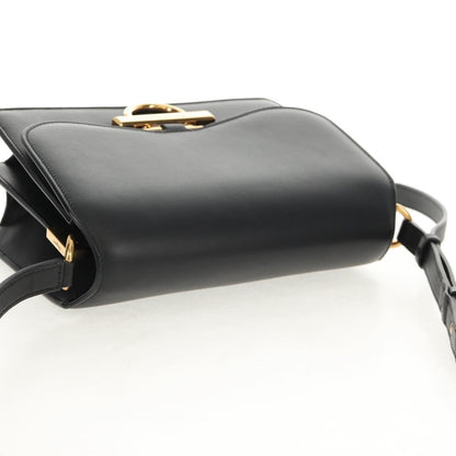 Salvatore Ferragamo Joanne Shoulder Bag Leather, BLACK, LEATHER, Shoulder bag