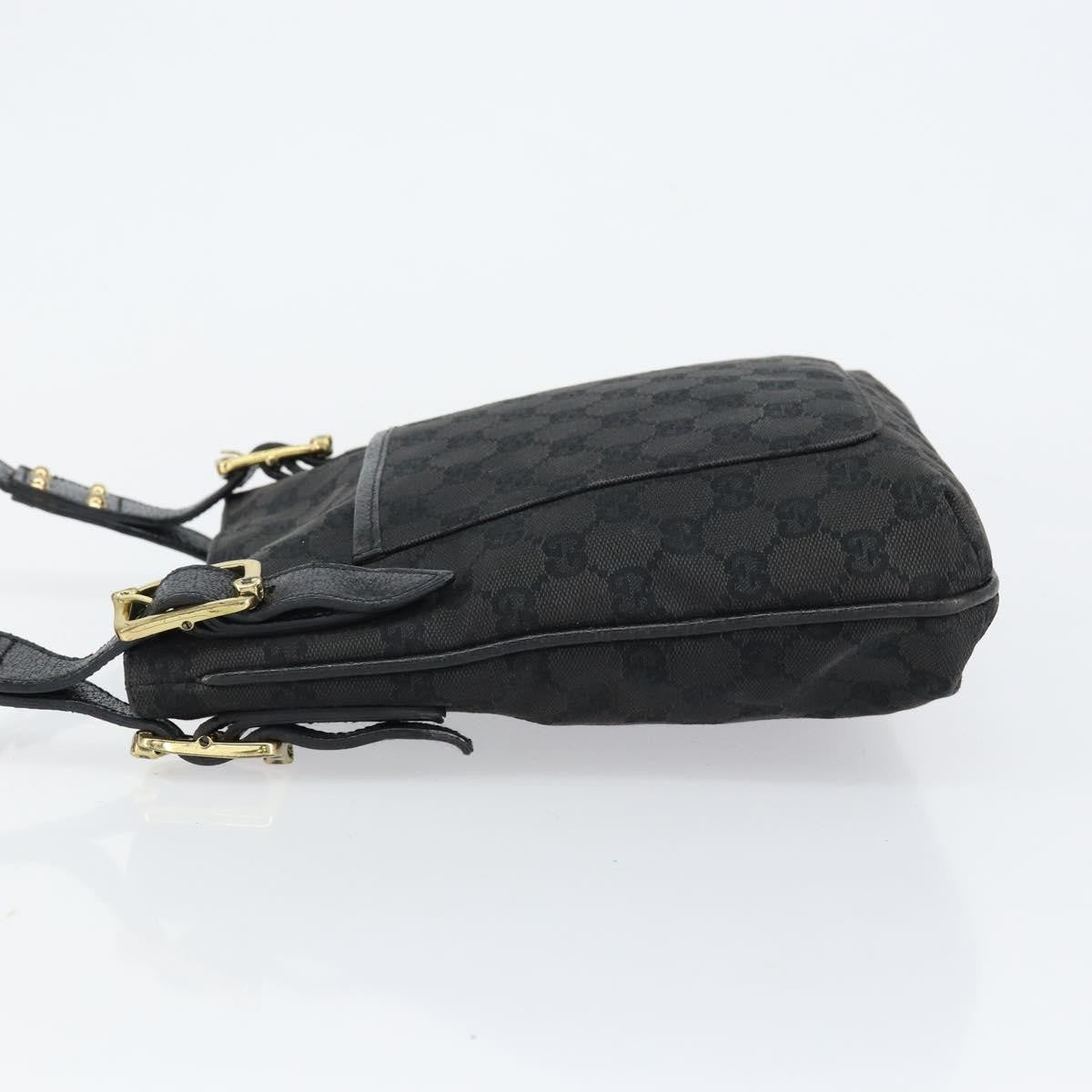 Gucci Vintage Shoulder Bag Monogram Canvas, BLACK, CANVAS, Shoulder bag