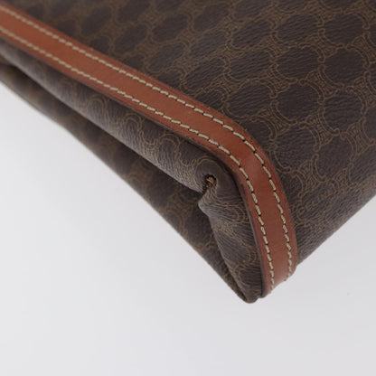 Celine Macadam Pochette Canvas, Black, Canvas, Clutch