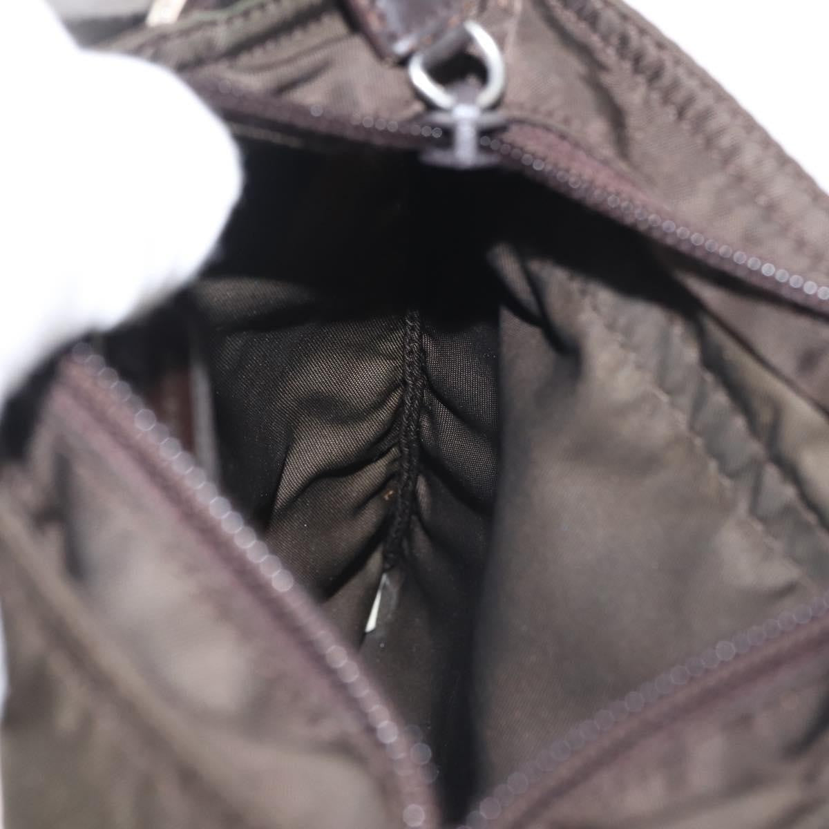 Prada Front Pocket Messenger Bag Tessuto, Khaki, Nylon, Shoulder Bag