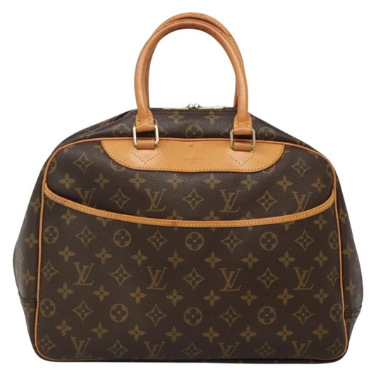 Louis Vuitton Deauville Handbag Monogram Canvas, BROWN, CANVAS, Handbag