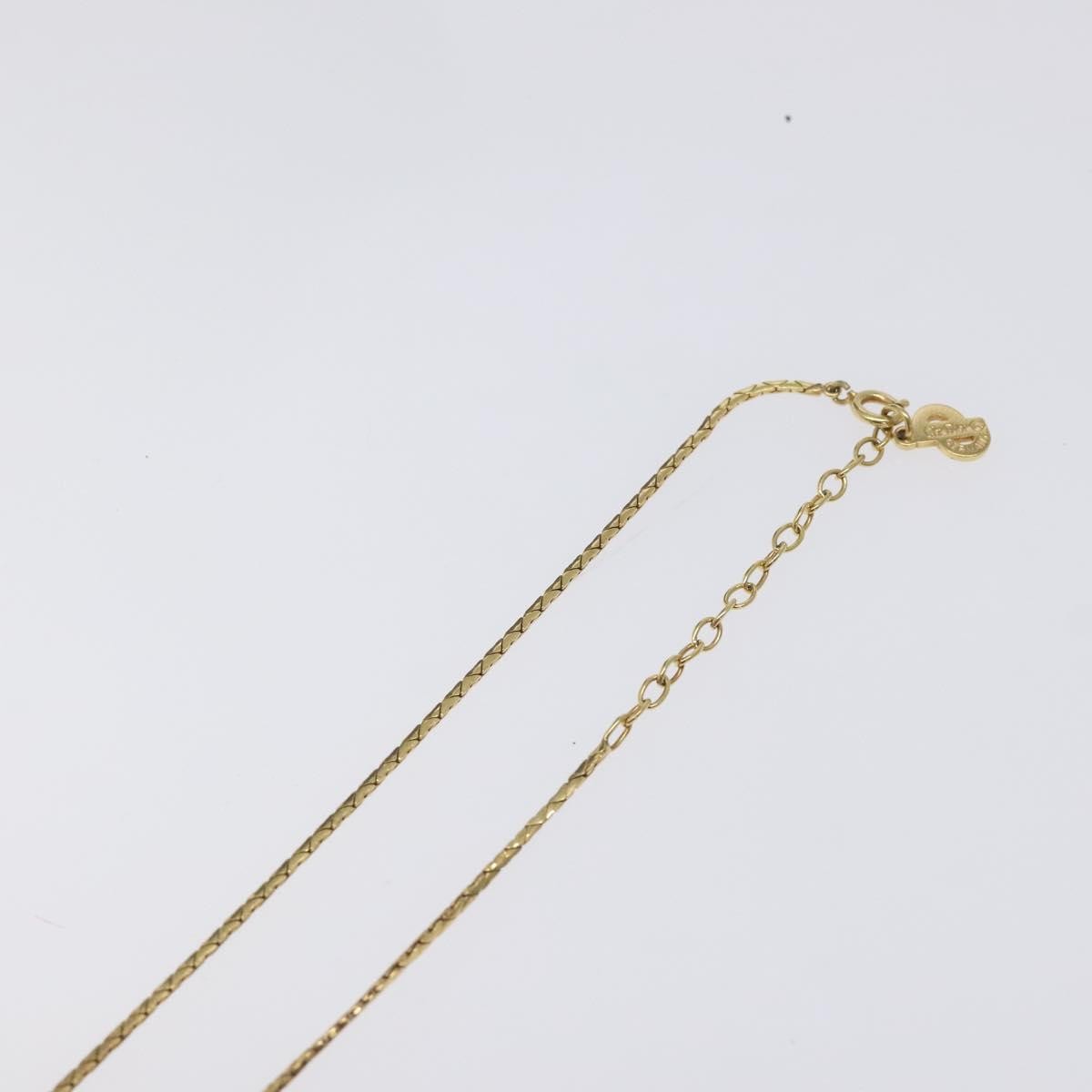 Christian Dior CD Round Pendant Necklace Metal, GOLD, METAL, Necklace