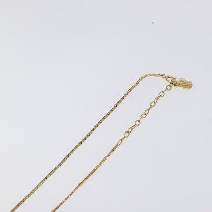 Christian Dior CD Round Pendant Necklace Metal, GOLD, METAL, Necklace