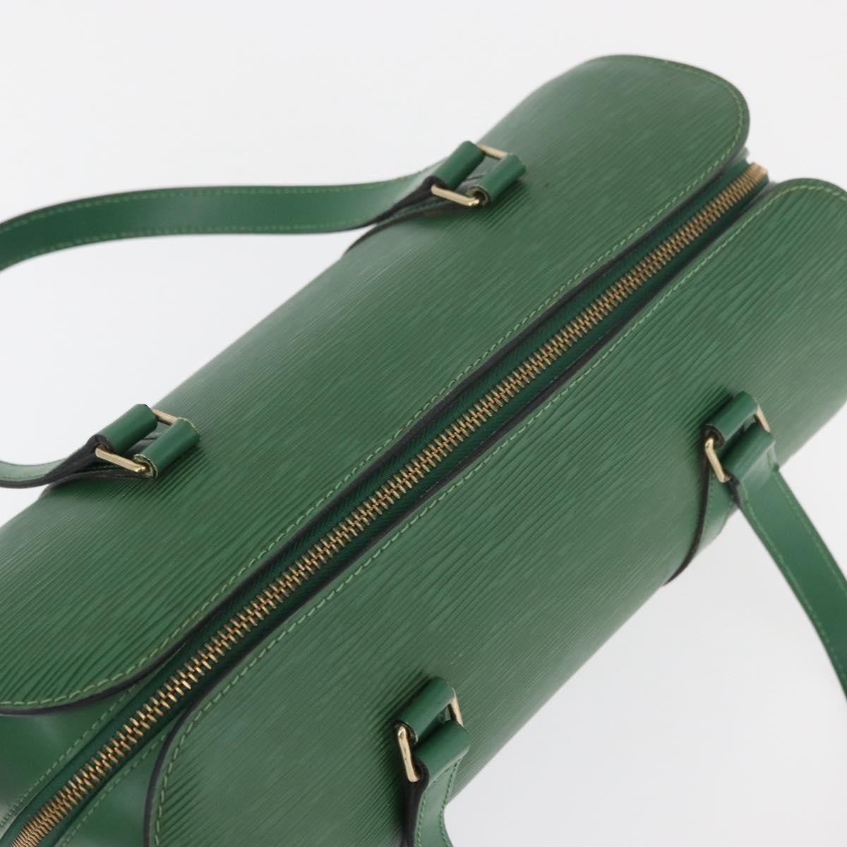 Louis Vuitton Soufflot Handbag Epi Leather, Green, Leather, Handbag