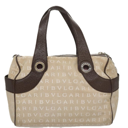 Bvlgari B.Zero1 Logomania Bag Canvas with Leather, BEIGE, CANVAS, Handbag