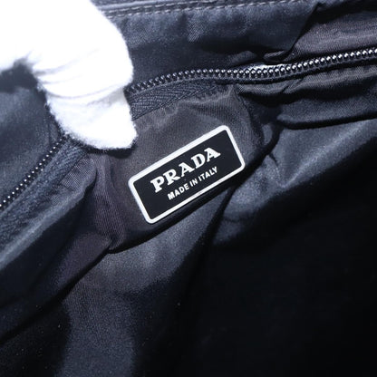 Prada Convertible Front Zip Briefcase Tessuto with Saffiano Leather, Black, Nylon, Briefcase